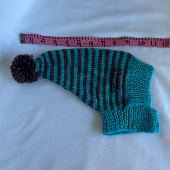 Made in USA. Hand knitted Dog hat. Size S. - Picture 3 of 4